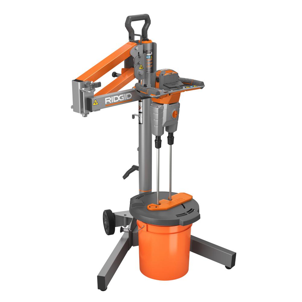 Ridgid dual paddle mixer with stand R7132 Ridgid dual paddle mixer with stand R7132