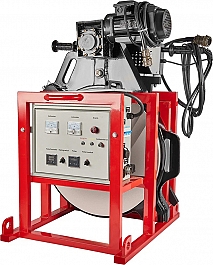 Нагреватель, торцеватель, электрощит в боксе гидравлического стыкового сварочного аппарата для пнд труб Gas Fusion Red-1600