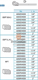 Ножи клуппа ручного Super-Ego 600 Set Professional 1/4"-3/8"-1/2"-3/4"-1"-1 1/4"-1 1/2"-2" NPT