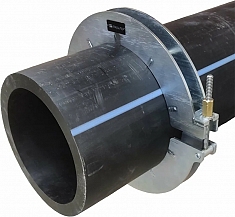 Применение механической скругляющей накладки для удаления овальности ПНД труб ПНДело Кругодел-710